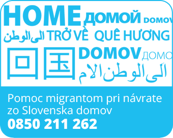 IOM - Pomoc migrantom pri návrate zo Slovenska domov - infolinka 0850 211 262